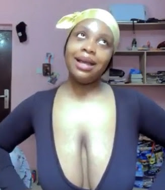 Nigerian lady born with saggy boobs cries out about being body