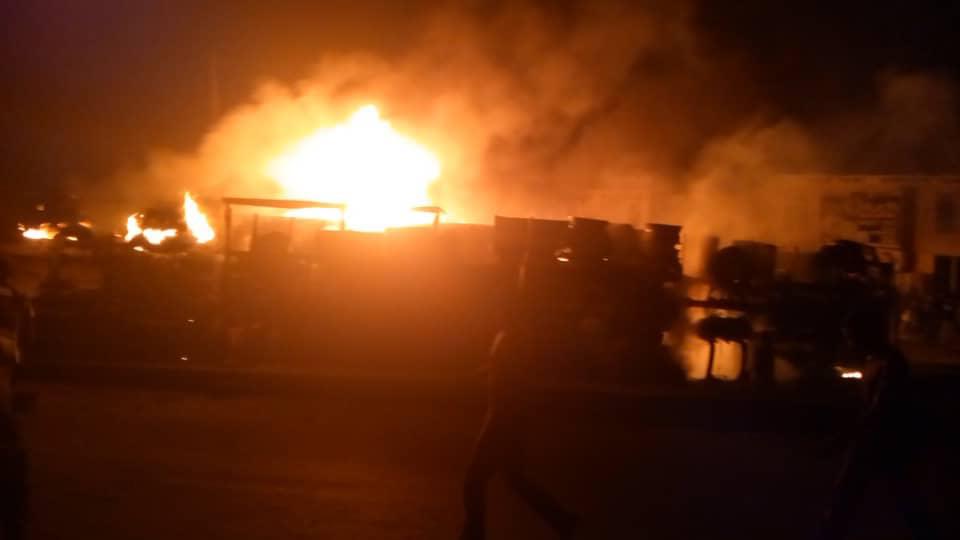 Diesel-laden tanker loses breaks, causes major explosion in Egbeda