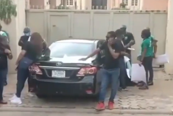 heritage bank andy ubah home Fear of running out of business! Heritage Bank staff storm Senator Andy Ubah's Abuja home over loans