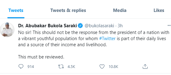 saraki twitter suspension