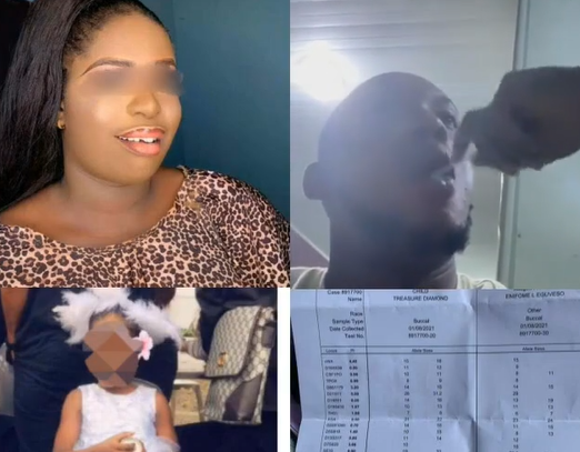 Nigerian man cries out after daughter he has with his girlfriend isn't his 1 Nigerian man cries out after daughter he has with his girlfriend isn't his