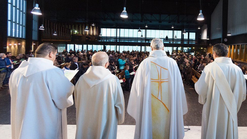 Investigating body say French Catholic priests have abused 216,000 children since 1950 Investigating body say French Catholic priests have abused 216,000 children since 1950