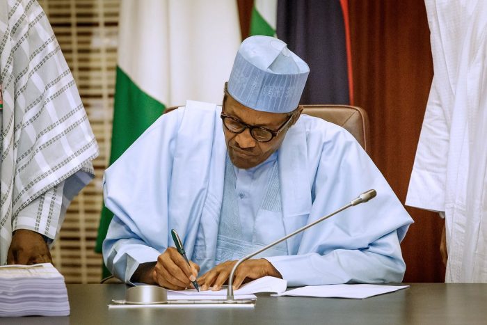 Buhari sigBuhari signs N17.126trn 2022 Budget into lawns N17.126trn 2022 Budget into law Buhari signs N17.126trn 2022 Budget into law