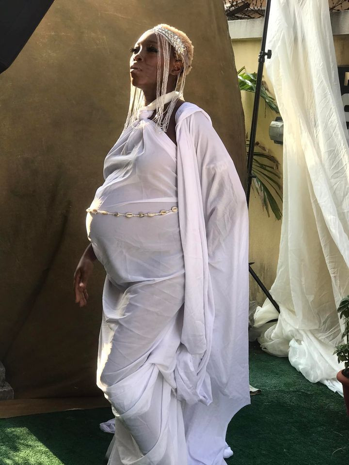 Tribal marks model, Adetutu welcomes baby boy 2 Tribal marks model, Adetutu welcomes baby boy