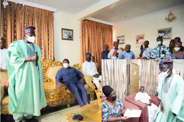 tinubu visit akala Tinubu visits Ogbomosho, commiserates with Soun, Akala’s families
