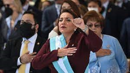 Newly sworn-in first ever woman president in Honduras tests positive for COVID-19 Newly sworn-in first ever woman president in Honduras tests positive for COVID-19