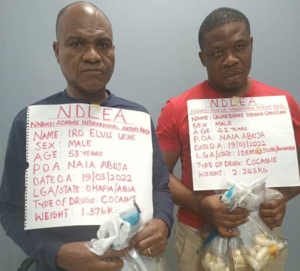Nigerian drug dealers Elvis, Uwaezuoke excrete 165 wraps of cocaine Drug Dealers Elvis, Uwaezuoke Excrete 165 Wraps Of Cocaine
