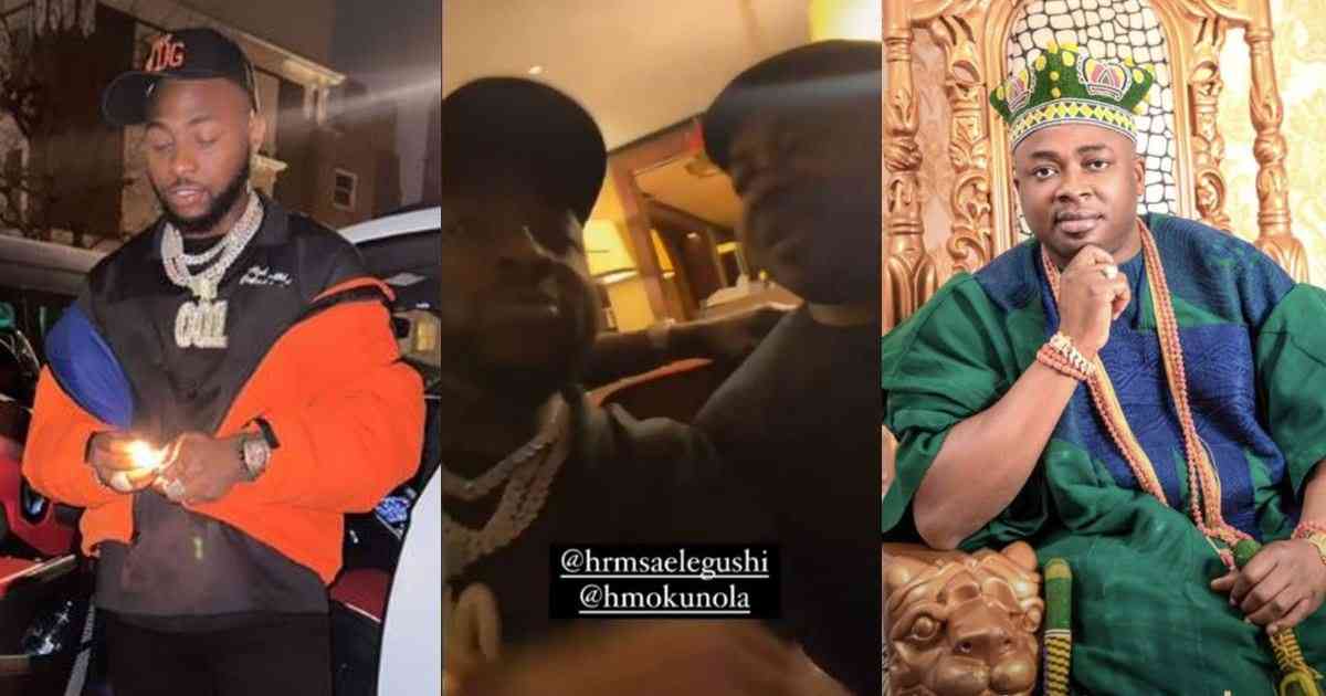 Davido Pays Condolence Visit To Oba Elegushi Following Death Of Only Son