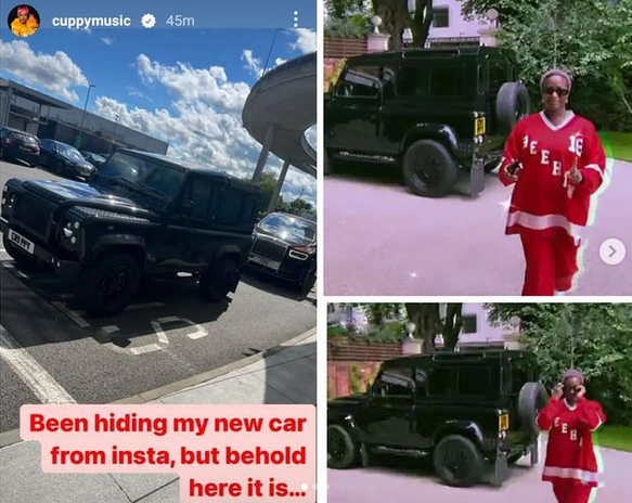 dj cuppy showss off her car dj cuppy new car