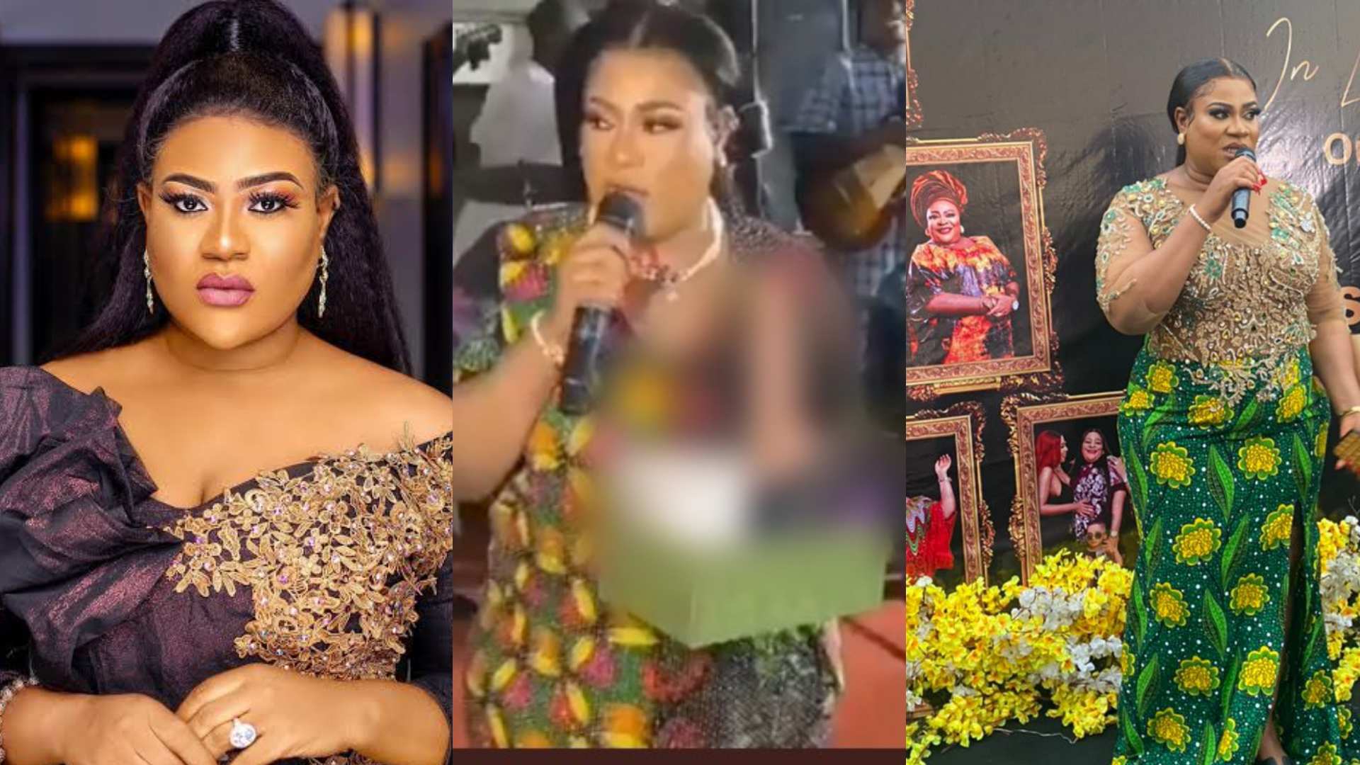 Outrage Over Nkechi Blessing’s s3x toy Souvenirs At Mum’s Remembrance Nkechi Blessing S3x Toy Souvenirs At Mother’s Remembrance