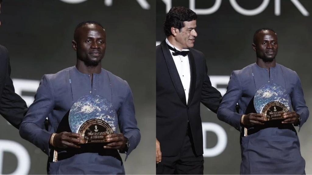 Sadio Mane Wins Maiden Socrates Award For Charity Works Sadio Mane Wins Maiden Socrates Award For Charity Works