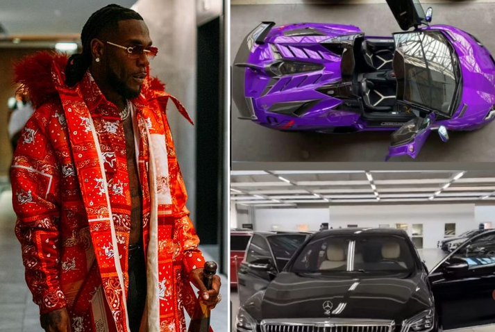 Burna Boy shows off His New Cars, A Lamborghini Aventador SVJ & Maybach Burna Boy shows off His New Cars, A Lamborghini Aventador SVJ & Maybach