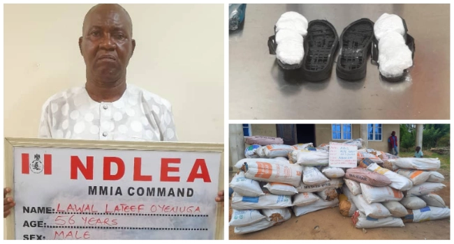 NDLEA Arrests Wanted Kingpin, Another Saudi-Bound Trafficker With Cocaine In Sandals Saudi-Bound Trafficker