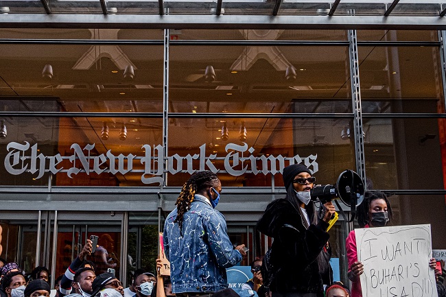 New York Times New York Times Workers Go On Strike Over Wage Dispute