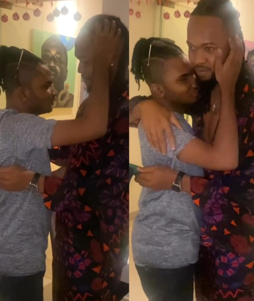 Heartwarming Video Of Singer Flavour & His Adopted Son Flavour