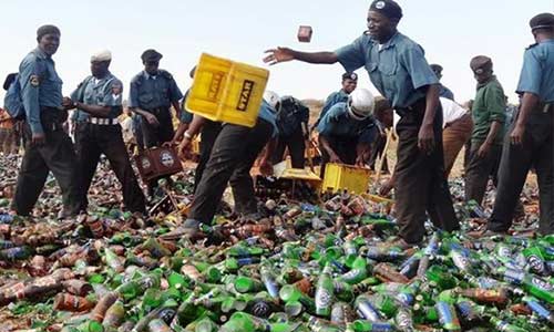 Kano Hisbah Intercepts 18,000 Bottles Of Beer Hisbah