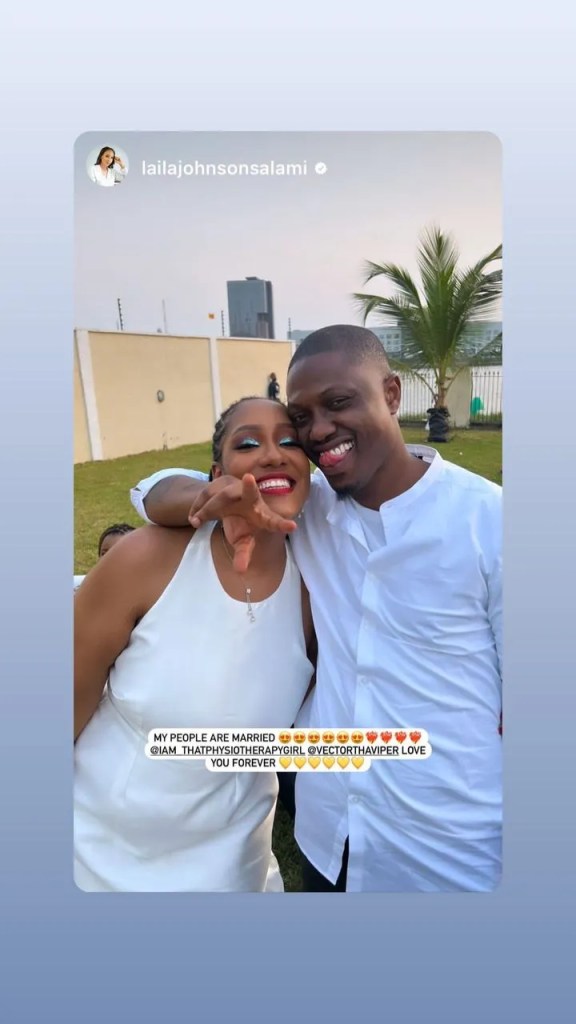 Vector weds girlfriend in low-key ceremony