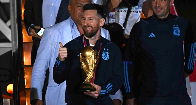 World Cup Winners Argentina Return Ahead Of Welcome Home Party