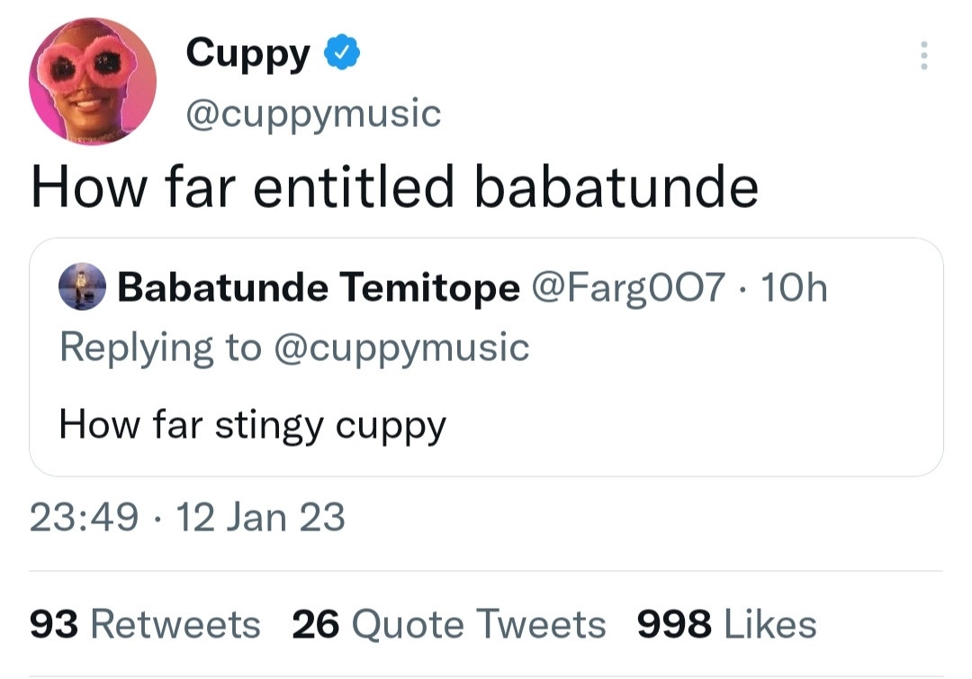 

DJ Cuppy 