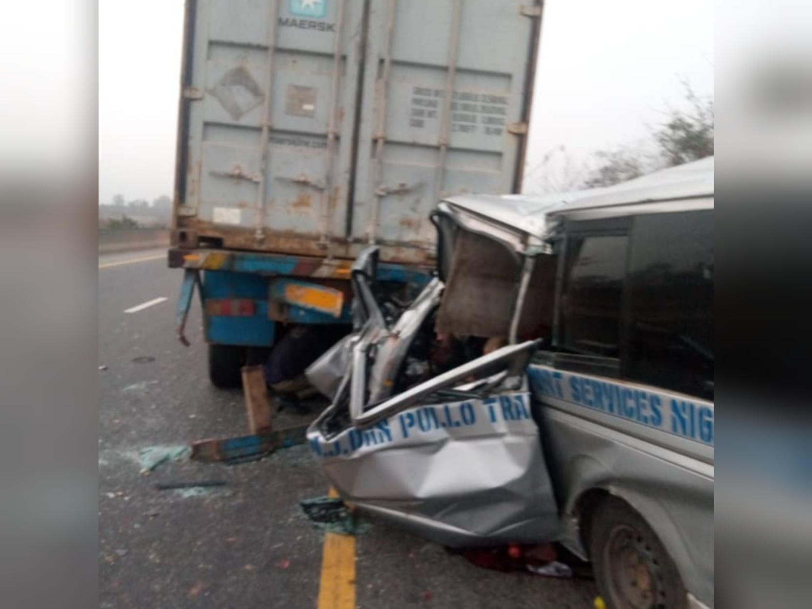 10 die as bus rams into truck in Ogun