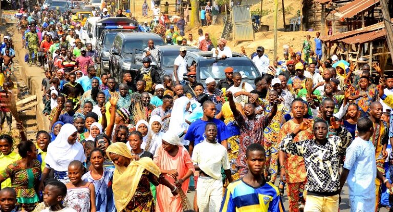 Jubilation in Osun as Oyetola leads road procession (Photos)