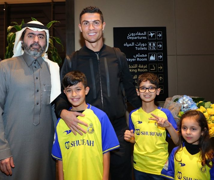 Ronaldo lands in Saudi Arabia for unveiling