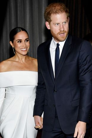 Prince Harry and Meghan Markle seen at Ellen DeGeneres and Portia de Rossi's vow renewal