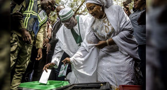Atiku Votes In Adamawa Atiku