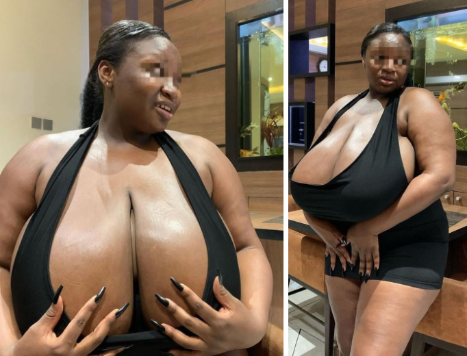 Endowed Woman Puts Her Body On Display Endowed Woman