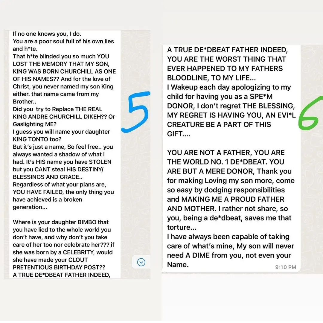 ‘You Are A Deadbeat Father’, Tonto Dikeh Calls Out Ex-Husband