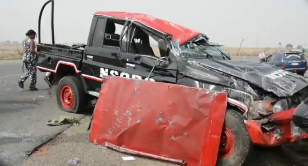 NSCDC Vehicle Carrying Election Materials To Lagos Crashes In Abuja NSCDC