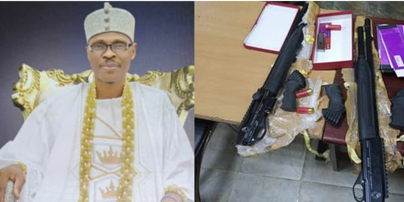 Tajudeen-Olanrewaju-Bakare-edited Police find guns in Ogboni leader’s Lagos home, declare him wanted