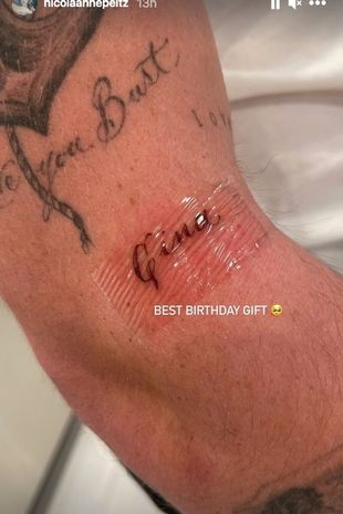 Brooklyn Beckham unveils HUGE tattoo of Nicola Peltz's face as he adds to collection