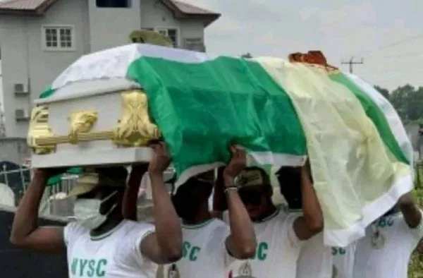 Corps member who died in Lagos train accident buried amid tears