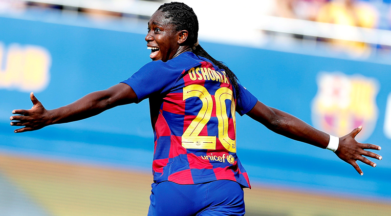 Nigeria's Asisat Oshoala Scores For Barcelona1