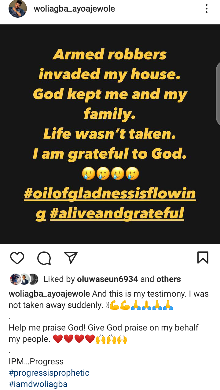 Armed Robbers Attack Comedian Woli Agba's Home