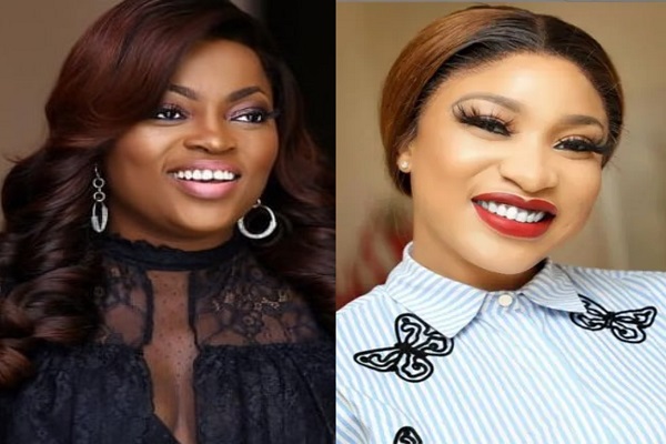 Tonto Dikeh Hails Funke Akindele's Bravery Tonto Dikeh, Funke Akindele