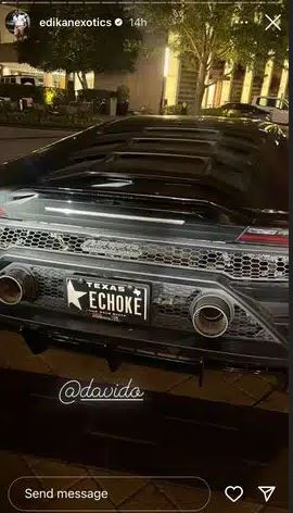 Davido Reportedly Splashes Millions On New Lamborghini