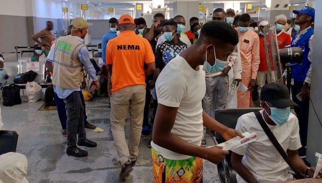 NEMA Receives 144 Stranded Nigerians From Niger Republic NEMA