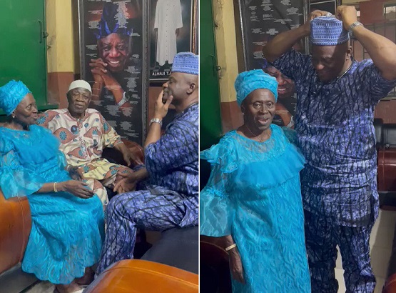 Tunji Disu Celebrates CP Rank With Parents Tunji Disu