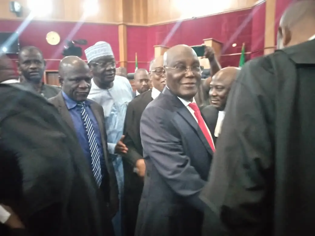 Atiku storms Presidential Election Petition Tribunal Presidential Election Petition Tribunal