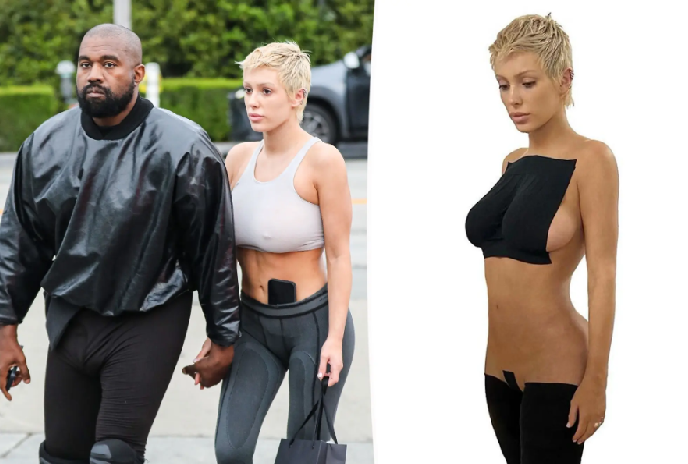 Kanye West's wife Bianca Censori models the new Yeezy fashion line