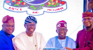 Ambode reunites with Tinubu, Sanwo-Olu, Fashola Ambode