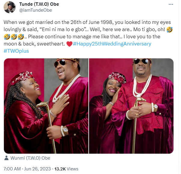Wunmi and Tunde Obe