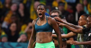 Asisat Oshoala says dad not happy she took off her shirt after scoring Asisat Oshoala says dad not happy she took off her shirt after scoring