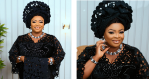 Actress Dayo Amusa DAZZLES In BLACK Dayo Amusa
