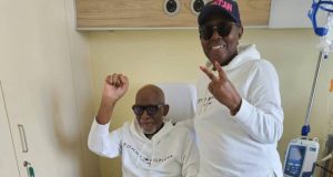 Akeredolu’s wife shares photo of husband in medical facility Akeredolu’s wife shares photo of husband in medical facility