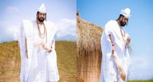 American rapper, French Montana ROCKS Agbada French Montana