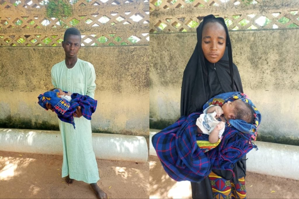 Teenagers arrested for 'stealing' newborn