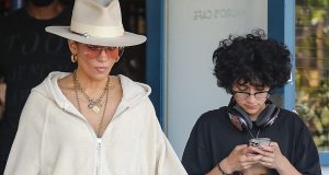 Jennifer Lopez and one of her twins STEP OUT Jennifer Lopez